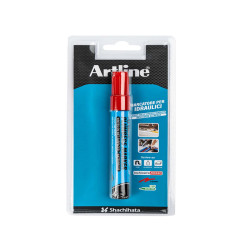 Marcatore permanente - per idraulica - punta tonda - 1,5 mm - rosso - Artline