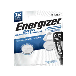 Micropila CR2016 - 3V - a pastiglia - Ultimate Lithium - Energizer - blister 2 pezzi