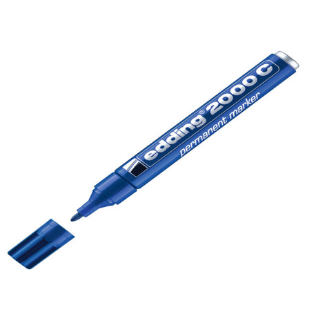 Marcatore permanente 2000C - punta conica - da 1,5 a 3 mm - blu  - Edding