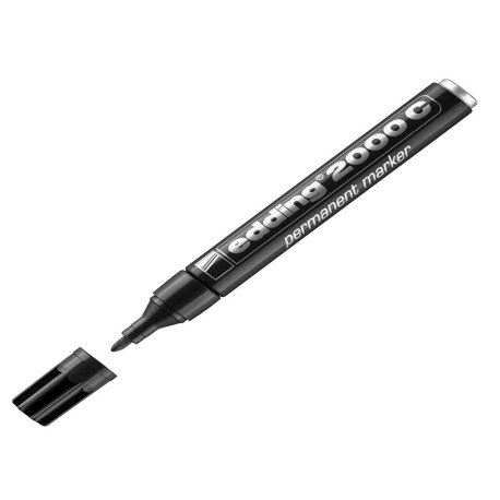 Marcatore permanente 2000C - punta conica - da 1,5 a 3 mm - nero  - Edding