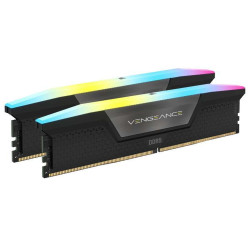 MODULI DI MEMORIA - RAM DDR5 VENGEANCE RGB 32GB (2x16GB) DRAM 6000MTs CL36 Memory Kit  Black