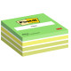Blocco foglietti Cubo - 2028-G - 76 x 76 mm - 72 gr - colori assortiti - 450 fogli - Post-it