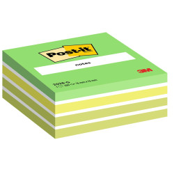 Blocco foglietti Cubo - 2028-G - 76 x 76 mm - 72 gr - colori assortiti - 450 fogli - Post-it
