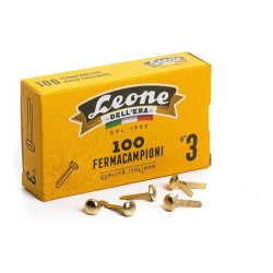 Leone Dell'Era Fermacampioni Ottonati N3 Confezione da 10 scatole x100 fermacampioni ciascuna