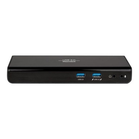 Hamlet HDOCKS300 Dual Display DVI+HDMI - 6 Port USB Hub - LAN - AUDIO - Docking station - USB - DVI, HDMI - GigE