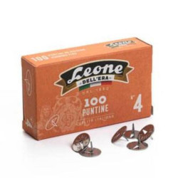 Leone Dell'Era Puntine in acciaio N4Confezione da 10 scatole x100 puntine ciascuna