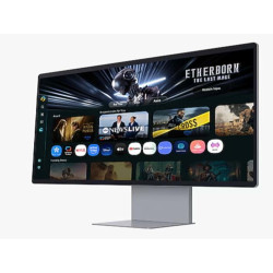 Monitor Desktop - S32FM900Smart Monitor, UHD QD-OLED con USB-C, Webcam, Speaker e Telecomando