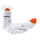 Mop industriale Falcon - a frange - 300 gr - cotone rigenerato - bianco - PerfettoFactory