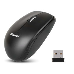 MOUSE WIRELESS 2.4GHZ 1000DPI 3 TASTI + SCROLL - BATT STILO DESIGN NERO AMBIDESTRO E RICEVITORE NANO IN DOTAZIONE