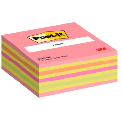 Blocco foglietti Cubo - 2028-NP - 76 x 76 mm - 72 gr - colori assortiti - 450 fogli - Post-it