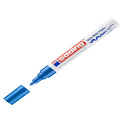 Marcatore permanente a vernice 750 - punta tonda - da 2 a 4 mm - blu - Edding