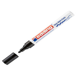 Marcatore permanente a vernice 750 - punta tonda - da 2 a 4 mm - nero - Edding