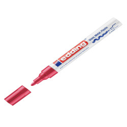 Marcatore permanente a vernice 750 - punta tonda - da 2 a 4 mm - rosso - Edding
