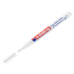 Marcatore permanente a vernice 751 - punta tonda fine - da 1 a 2 mm - bianco - Edding