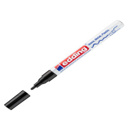 Marcatore permanente a vernice 751 - punta tonda fine - da 1 a 2 mm - nero - Edding
