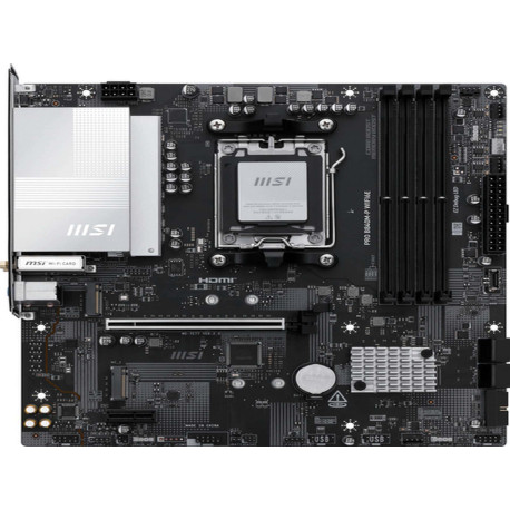 MSI PRO B840M-P WIFI6E, AMD, Socket AM5, AMD Ryzen 7000 Series, AMD Ryzen 8000 Series, AMD Ryzen 9000 Series, Socket AM5, DDR5-