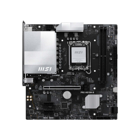 MSI PRO H810M-B, Intel, LGA 1851 (Socket V1), Intel Core Ultra (Series 2), DDR5-SDRAM, 128 GB, Non-ECC