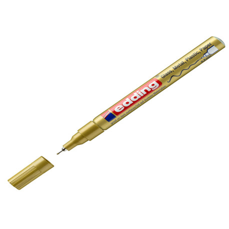 Marcatore permanente a vernice 780 - punta tonda extra fine - 0,8 mm - oro  - Edding