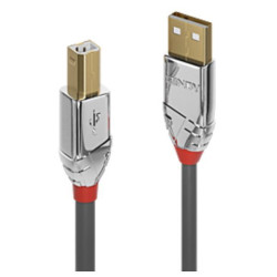 Lindy adattatore Cavo USB 2.0 Tipo A a B Cromo Line, 3m