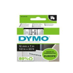 NASTRO  D1 12MMX7M NERO/BIANC