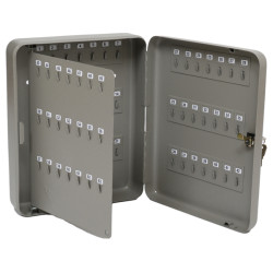 Cassetta portachiavi da muro - 37 x 28 x 7,5 cm - 128 posti - grigio antracite - Metalplus
