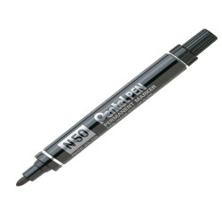 Marcatore permanente N50 - punta tonda - nero - Pentel