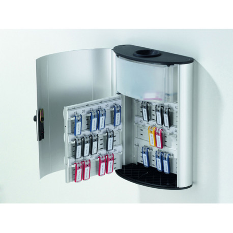 Cassetta portachiavi da parete Key Box Plus - 30,2 x 40 x 11,8 cm - 54 posti - grigio - Durable