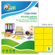 Etichette adesive LP4C - permanenti - 105 x 72 mm - 8 et/fg - giallo opaco - Tico - conf. 70 fogli A4
