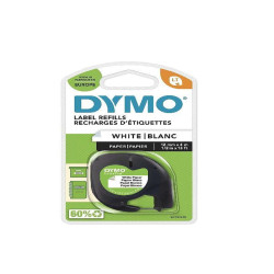 Nastro DYMO LT in carta12mmx4mt - Bianco