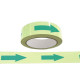 Nastro fotoluminescente adesivo - 4 cm x 10 m - giallo/frecce verdi