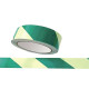 Nastro fotoluminescente adesivo - 4 cm x 10 m - giallo/strisce verdi