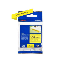 NASTRO LAMINATO CON ADESIVO RESISTENTE DA 24 MM (8 M) NERO/GIALLO