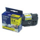 NASTRO PER STAMP ETICHETTE 24MM NERO/GIALLO