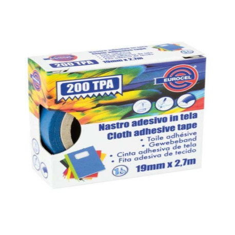 NASTRO TELA TPA200 BLU 19X2.7