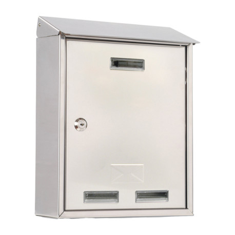 Cassetta postale Elios Steel - 25 x 30 x 10 cm - acciaio inox - Metalplus
