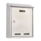 Cassetta postale Elios Steel - 35 x 45 x 15 cm - acciaio inox - Metalplus