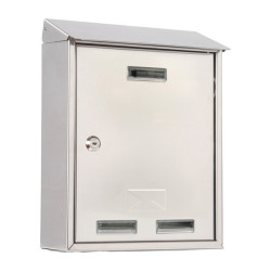 Cassetta postale Elios Steel - 35 x 45 x 15 cm - acciaio inox - Metalplus