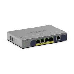 NETGEAR GS105PP, Non gestito, Gigabit Ethernet (10/100/1000), Full duplex, Supporto Power over Ethernet (PoE), Montaggio da des