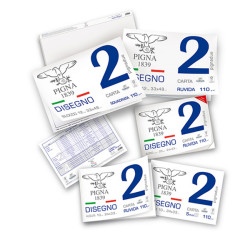 Album Pigna2 - 33 x 48 cm - 4 angoli - 20 fogli - 110 gr - ruvido - Pigna