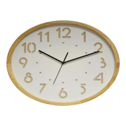 Orologio da parete Oslo - diametro 41 cm - legno/bianco - Cep