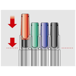 PEnne Lumocolor Permanent 4 colori assortiti 0.6 mm fine adatti a qualsiasi superficie dry safe inchiostro permanente
