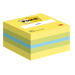Blocco foglietti Minicubo - 2051-L - 51 x 51 mm - 72 gr - colori assortiti - 400 fogli - Post-it