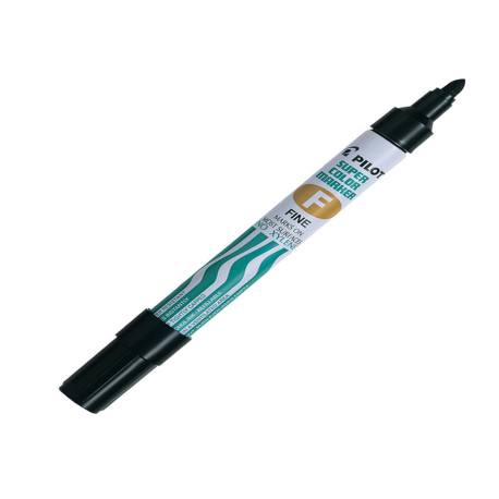 Marcatore Super Color - permanente - punta fine 4 mm - nero - Pilot