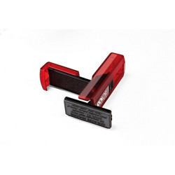 Timbro Pocket Stamp Plus 30 - 18 x 47 mm - 5 righe - autoinchiostrante - rosso rubino - Colop