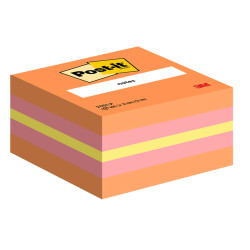 Blocco foglietti Minicubo - 2051-P - 51 x 51 mm - 72 gr - colori assortiti - 400 fogli - Post-it