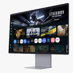 Monitor Desktop - S32FM900Smart Monitor, UHD QD-OLED con USB-C, Webcam, Speaker e Telecomando