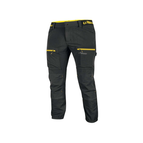 Pantalone Horizon - taglia L - nero/giallo - U-Power