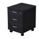 Cassettiera Easy - 3 cassetti - con ruote - 41,8 x 52 x 59,5 cm - nero venato