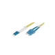PATCH CORD 2 FIBRE 9/125 OS2 LCD/SCD CAVO ZIP 3X6MM LSHF COLORE GIALLO 2M