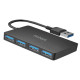 Nilox HUB USB 4 porte Nero